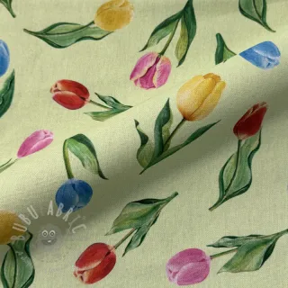 Tkanina dekoracyjna Tulip Flower Field digital print