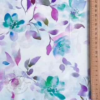 Wiskoza RADIANCE Flowers Wendy digital print