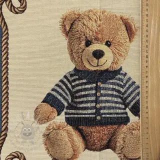 Tkanina dekoracyjna GOBELIN PREMIUM Teddy Bear Nautic PANEL