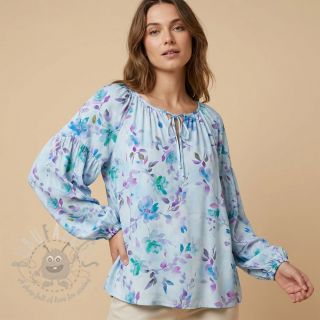 Wiskoza RADIANCE Flowers Wendy digital print