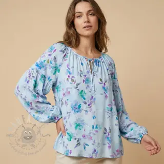Wiskoza RADIANCE Flowers Wendy digital print