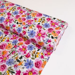 Wiskoza RADIANCE Flowers Polly digital print