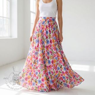 Wiskoza RADIANCE Flowers Polly digital print