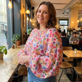 Wiskoza RADIANCE Flowers Polly digital print