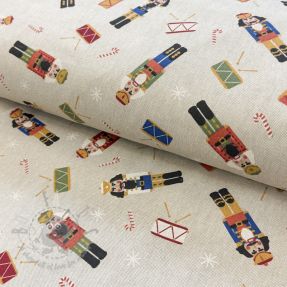 Tkanina dekoracyjna Linenlook premium Nutcracker Candy Drum