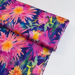 Wiskoza SATIN Flowers Danna digital print
