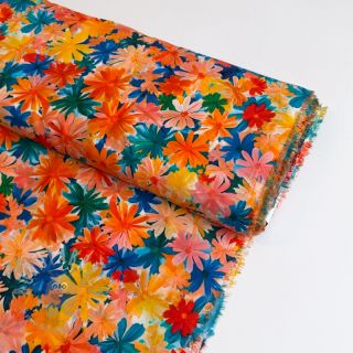 Wiskoza ECOVERO Flowers design C digital print