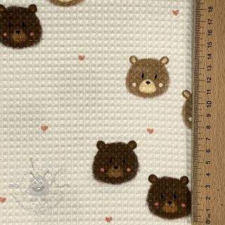 Wafel bawełniany Bears digital print