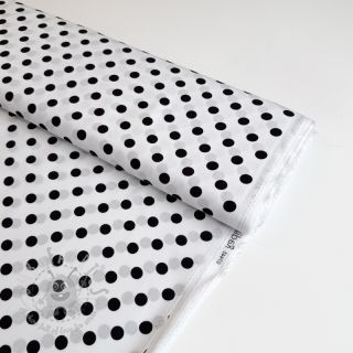 Wiskoza RADIANCE Polka dot white