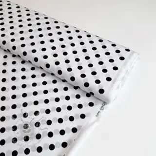 Wiskoza RADIANCE Polka dot white