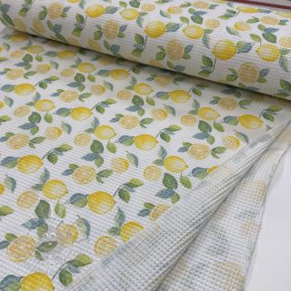 Wafel bawełniany Lemons digital print