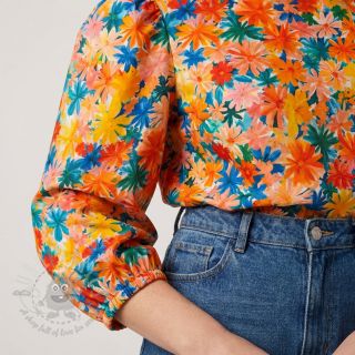 Wiskoza ECOVERO Flowers design C digital print