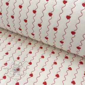 Muślin double gauze STEPPED Heart