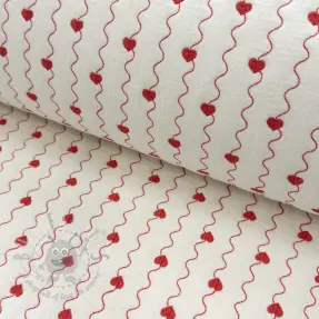 Muślin double gauze STEPPED Heart
