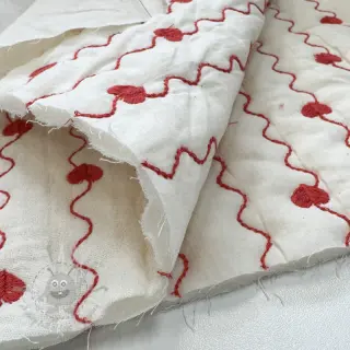 Muślin double gauze STEPPED Heart