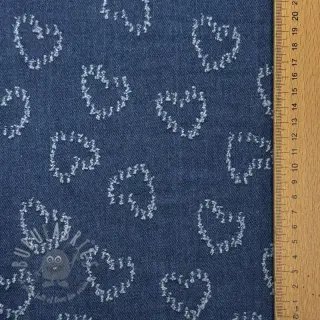 JEANS DENIM JACQUARD Hearts