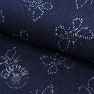 JEANS DENIM JACQUARD Butterflies