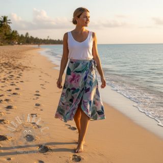 Wiskoza RADIANCE Flower design C digital print