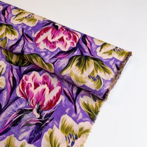 Wiskoza ECOVERO Flowers design A digital print