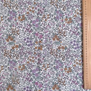 Wiskoza ECOVERO Flowers Galia offwhite