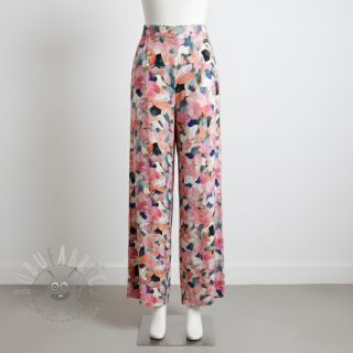 Wiskoza SATIN Flowers Tora digital print