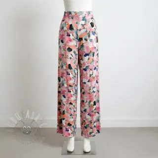 Wiskoza SATIN Flowers Tora digital print