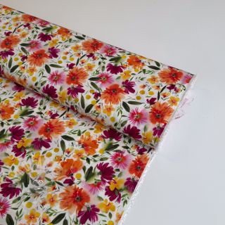 Wiskoza STRETCH Flowers Sonja digital print