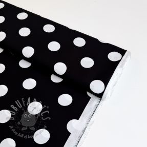 Wiskoza RADIANCE Polka BIG dot black