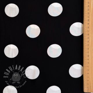 Wiskoza RADIANCE Polka BIG dot black