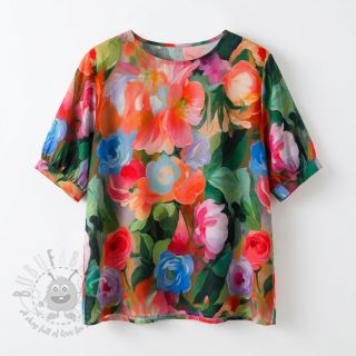 Wiskoza RADIANCE Flower design B digital print