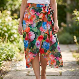 Wiskoza RADIANCE Flower design B digital print