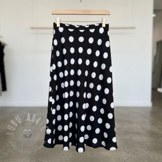 Wiskoza RADIANCE Polka BIG dot black