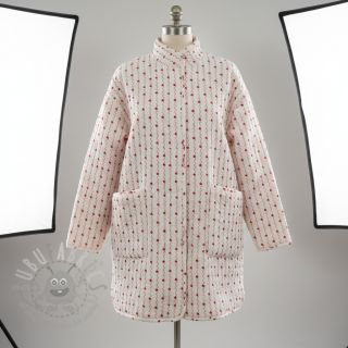 Muślin double gauze STEPPED Heart