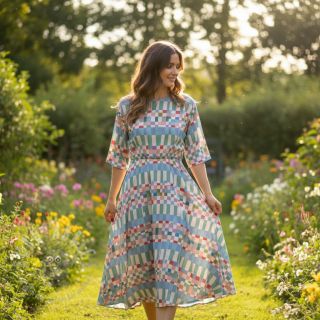 Wiskoza RADIANCE Fantasia multi digital print