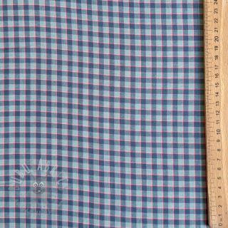 Bawełniana tkanina YARN DYED Check Anabel teal