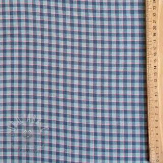 Bawełniana tkanina YARN DYED Check Anabel teal