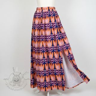 Wiskoza ECOVERO Flowers Celia cobalt