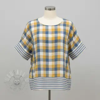 Muślin double gauze DOUBLE SIDED Summer Check