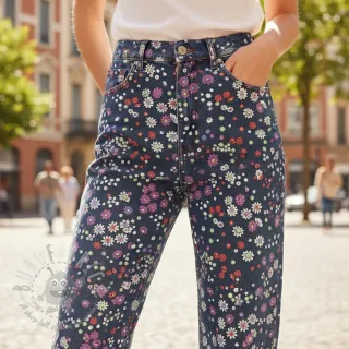 Bawełniana tkanina JEANS Hearts