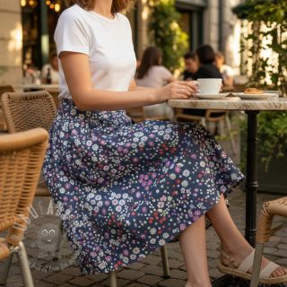 Bawełniana tkanina JEANS Hearts