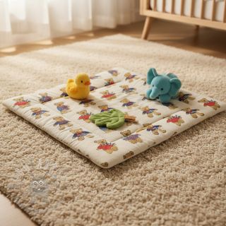 Tkanina dekoracyjna Linenlook Teddy Bear Cosy digital print