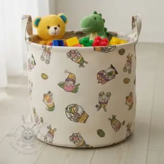 Tkanina dekoracyjna Linenlook Tomte Easter Egg digital print