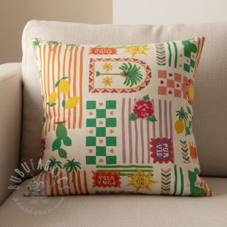 Tkanina dekoracyjna Linenlook Pura Vida Patch digital print