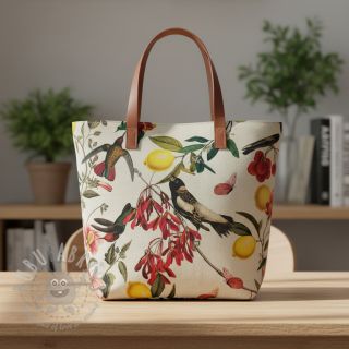 Tkanina dekoracyjna Linenlook Lemon Tropic Artisan digital print