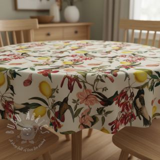 Tkanina dekoracyjna Linenlook Lemon Tropic Artisan digital print