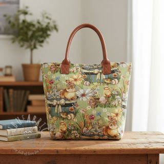 Tkanina dekoracyjna GOBELIN premium Playful Easter Scene