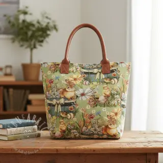 Tkanina dekoracyjna GOBELIN premium Playful Easter Scene