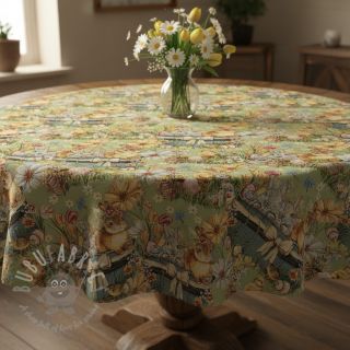 Tkanina dekoracyjna GOBELIN premium Playful Easter Scene