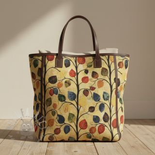 Tkanina dekoracyjna GOBELIN premium Leaves Funky Arty