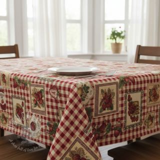 Tkanina dekoracyjna GOBELIN premium Strawberry Jam Check